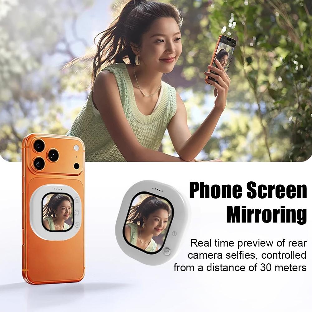 Phone Accessories You Need - Smartphone-Selfie-Spiegel-Gerät Echtzeit-Rückkamera-Vorschau Fernbedienung Selfie-Zubehör für iOS