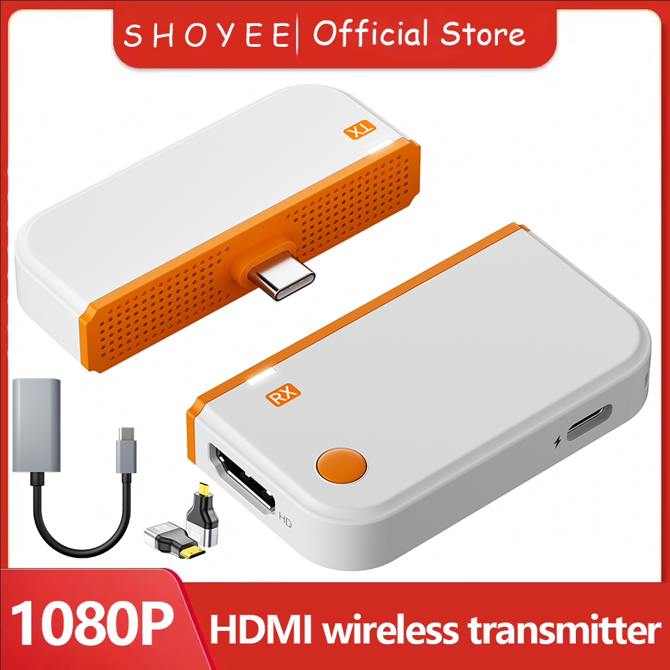 Hdmi Phone Adapter - 50M Typ-C HDMI-kompatibler kabelloser Video-Sender-Empfänger-Extender-Adapter TV-Stick-Dongle