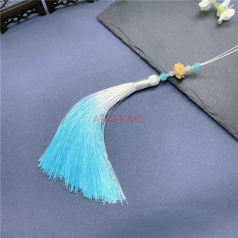 Phone Accessories Hanging - Gradient-Fransen-Lotus-Handy-Anhänger, Flötenfächer-Anhänger, Accessoires, Taschenanhänger, chinesischer Stil