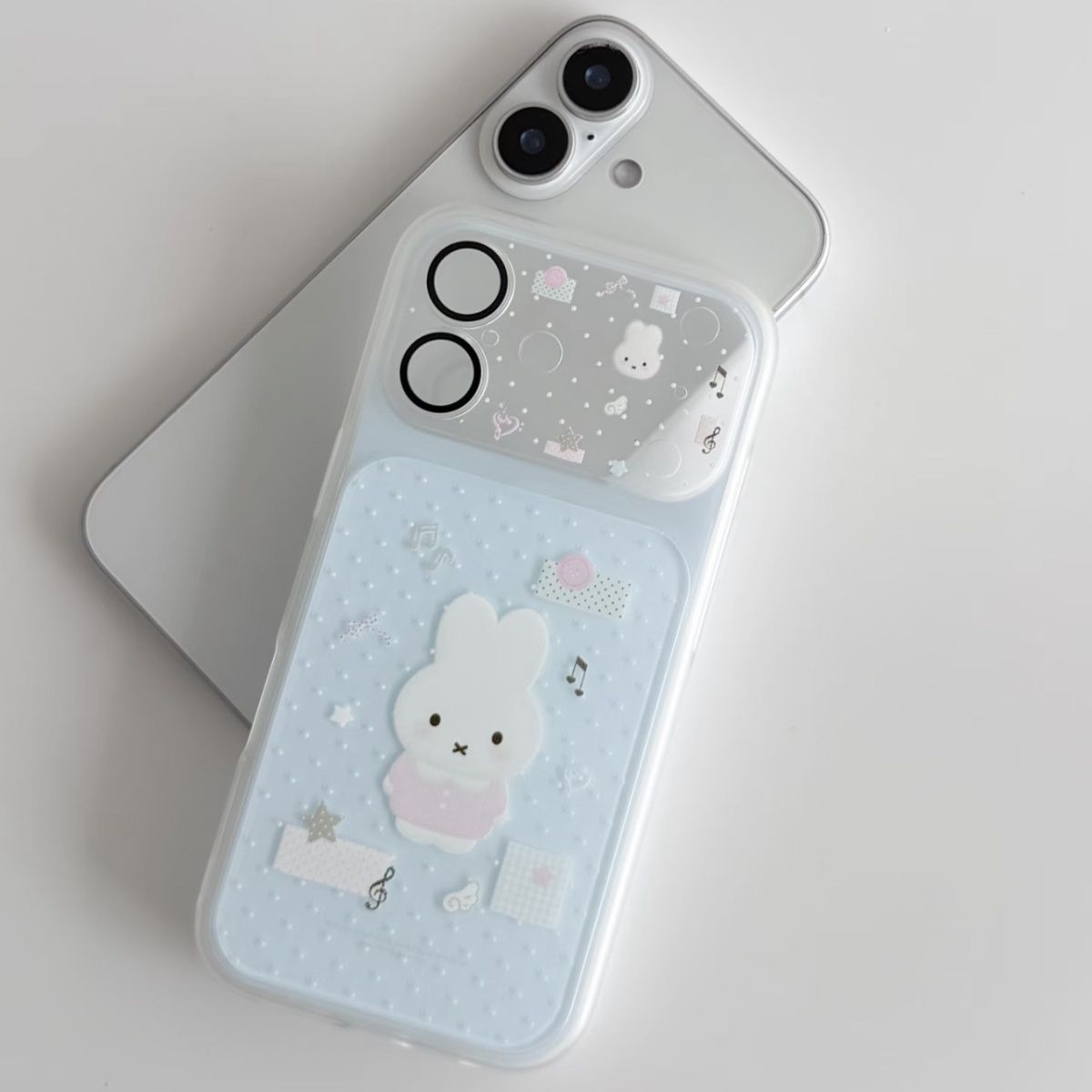 Phone Accessories Background - Miffy Handyhülle mit Linsenschutzfolie, geeignet für