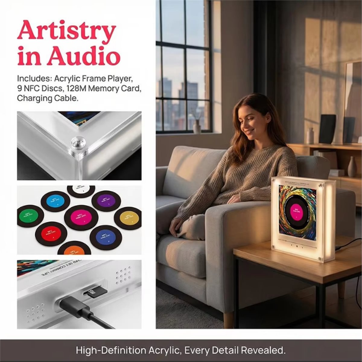 Phone Accessories You Need - DTC5 NFC Touch Song Player mit
