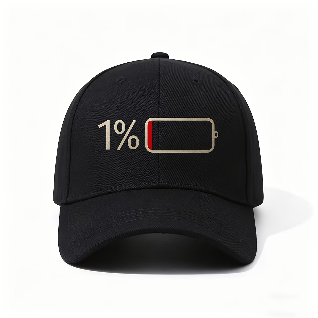 Phone Accessories Icon - Batterie-Symbol-Design, 1% Ladeanzeige, Minimalistische Digitale Grafik,