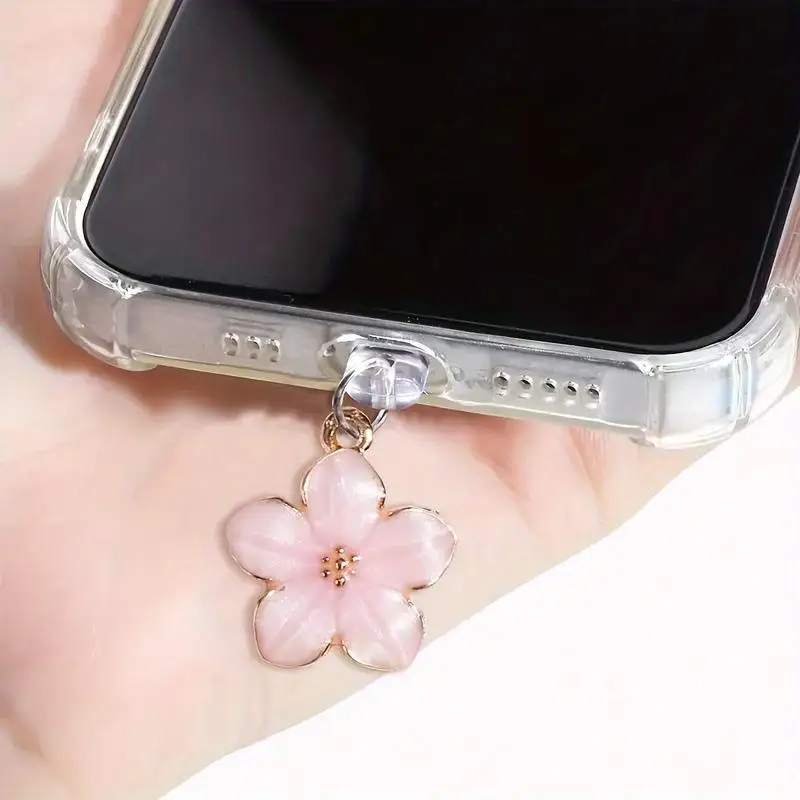 Phone Accessories Hanging - Sakura Blumen Telefon Staub Stecker Zubehör