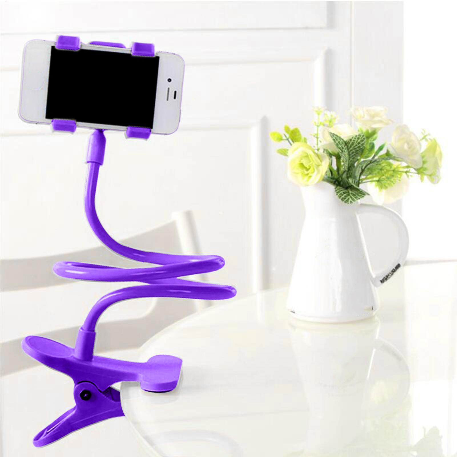 Phone Accessories You Need - Tablet- und Handyhalterung mit 360-Grad-Drehung, Spiralbasis,