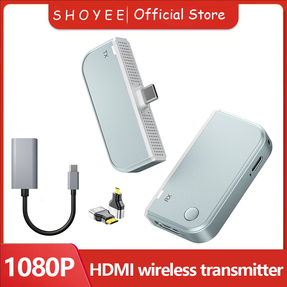 Hdmi Phone Adapter - 50M Typ-C HDMI-kompatibler kabelloser Video-Sender-Empfänger-Extender-Adapter TV-Stick-Dongle