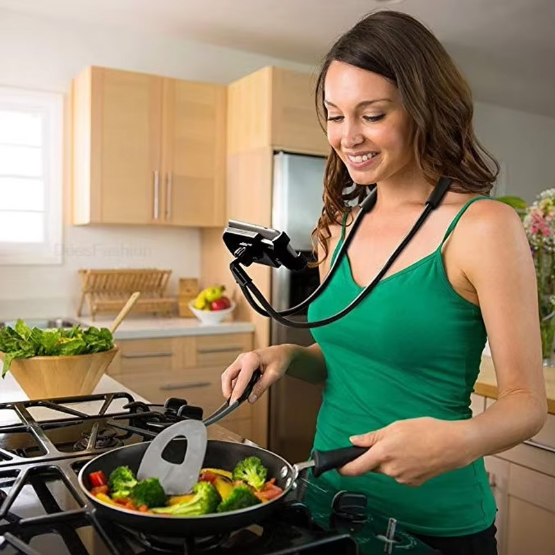 Phone Accessories Hanging - Flexibler Handyhalter zum Umhängen, Lazy-Necklace-Halterung, 360-Grad-Telefonhalter