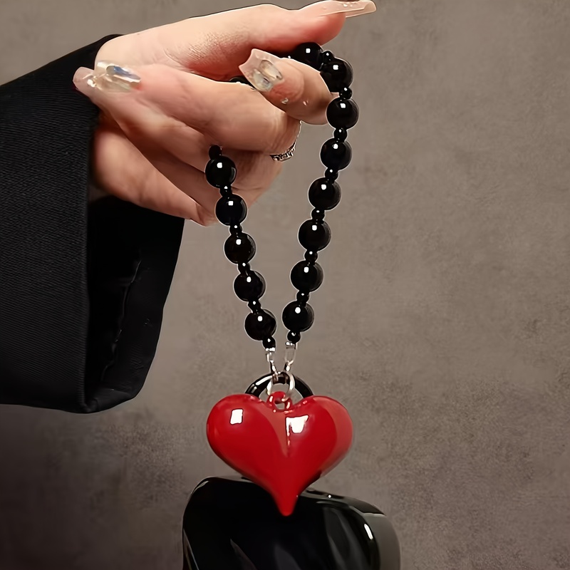 1 Stück rotes, großes Herz-Han – Phone Accessories Hanging Bewertung und Preis