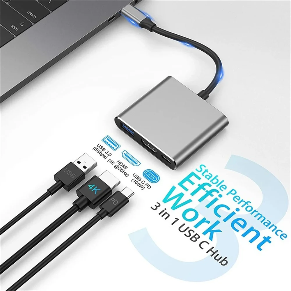USB-C-Hub 3-in-1 Multiport-Ada – Hdmi Phone Adapter Bewertung und Preis
