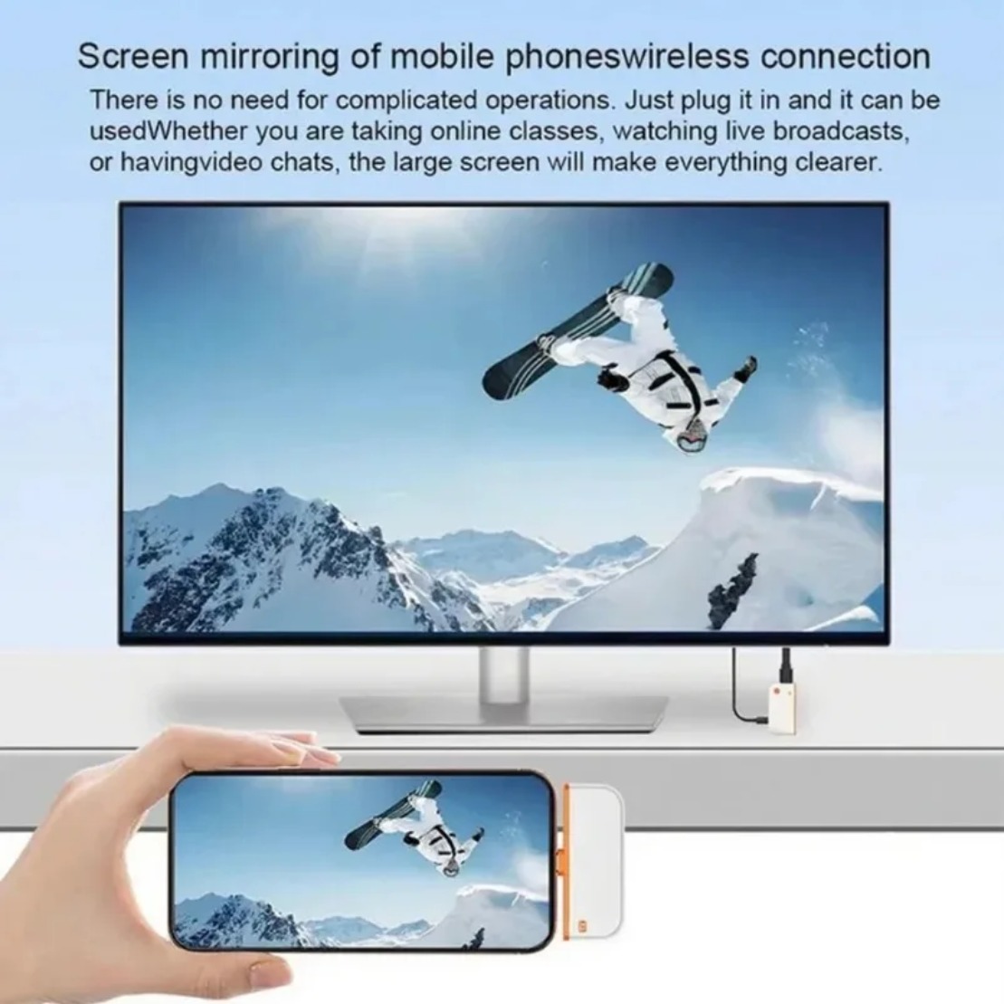 50M Typ-C HDMI-kompatibler kab – Hdmi Phone Adapter Bewertung und Preis
